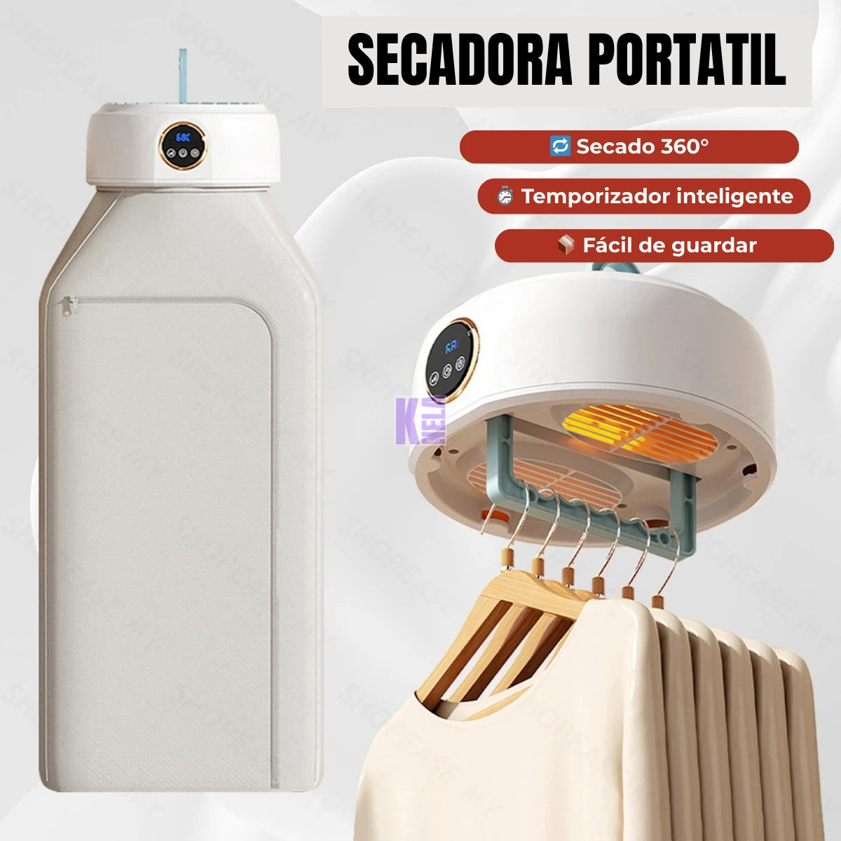 Secadora De Ropa Eléctrica Portatil