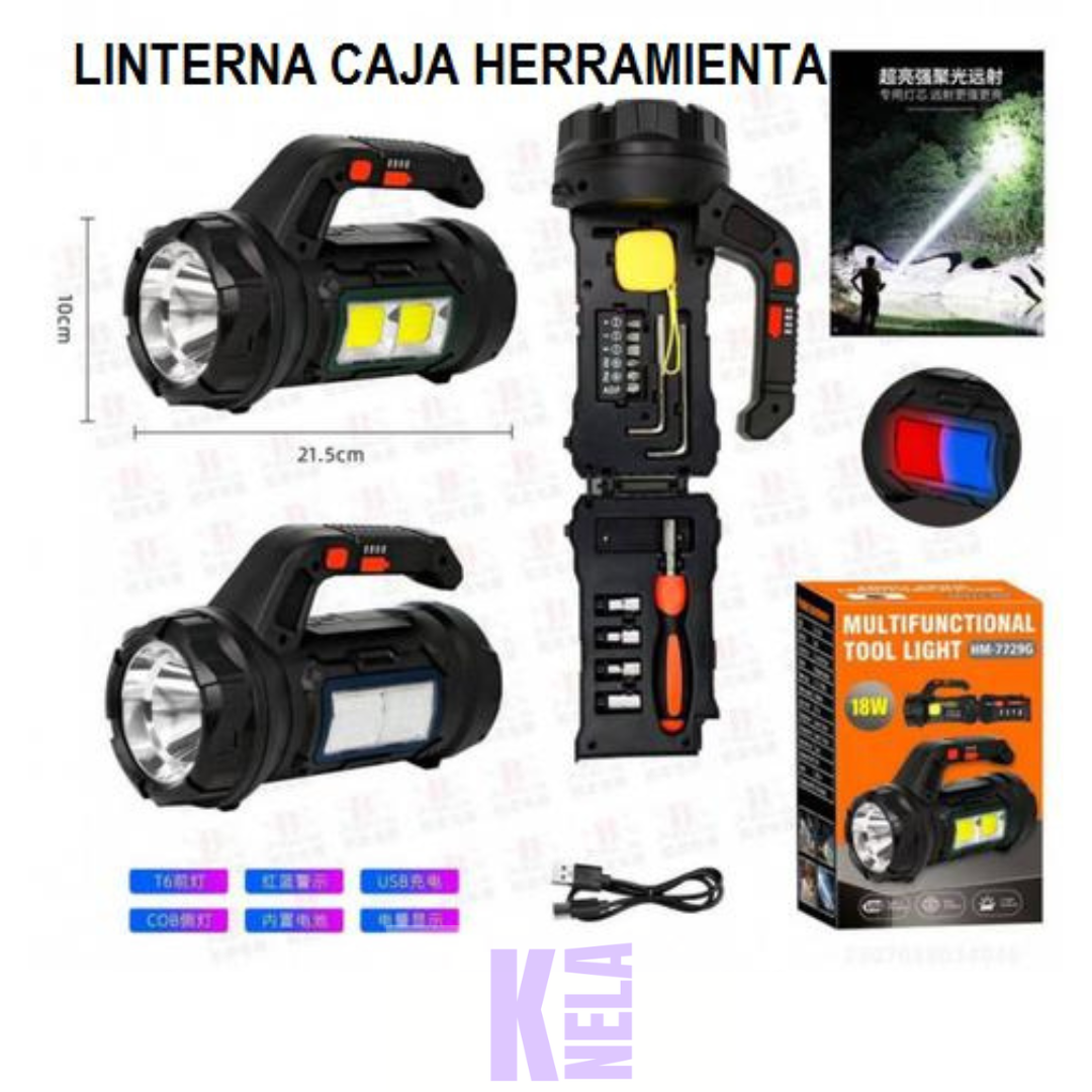 Linterna con Herramienta Multifuncional