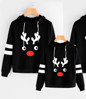 Buzo, Saco Hoodie Dama Renos Navidad