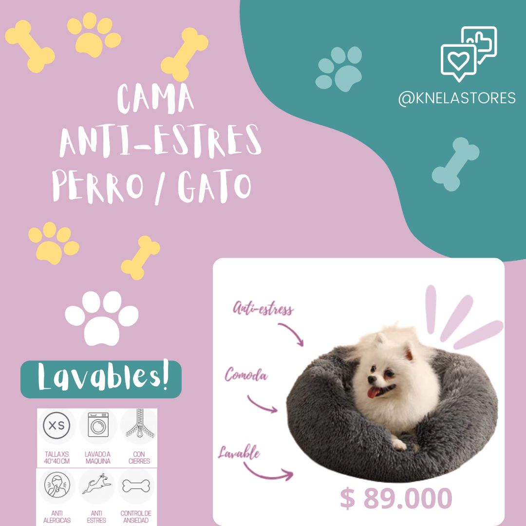 Camas para Perro y Gato Antiestrés