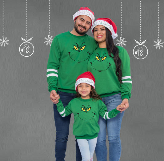 Buzo, Saco Hoodie Grinch Navidad